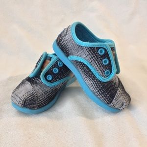Toms tiny cordones velcro shoes